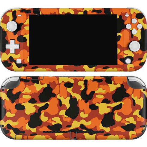 Orange Camo Nintendo Switch Lite Skin